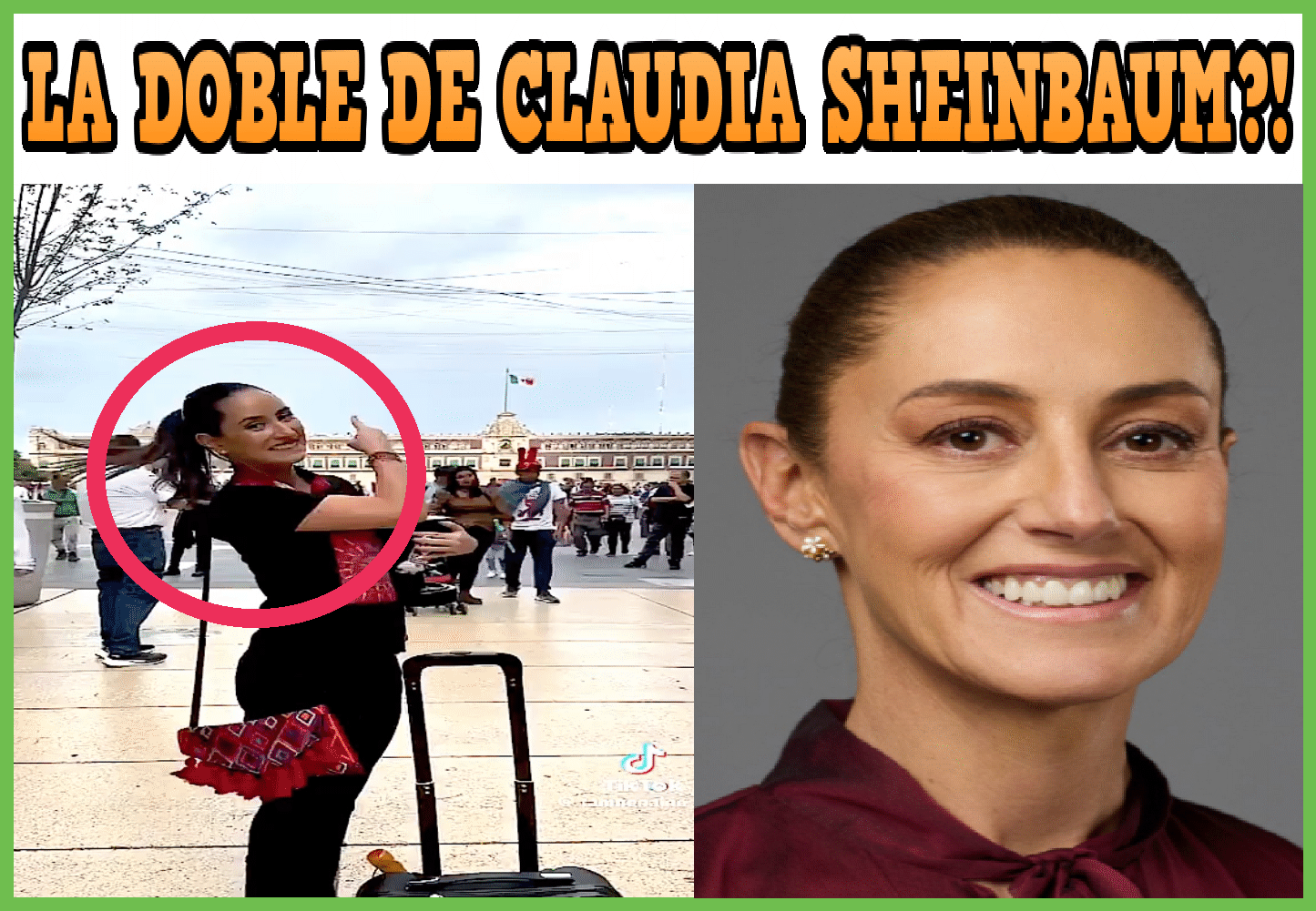 ¡Claudia Sheinbaum tiene una doble!