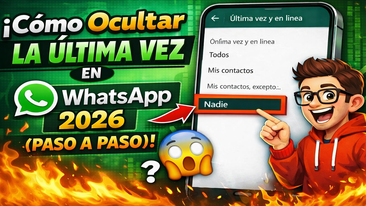 Cómo ocultar tu última conexión en WhatsApp! 2026