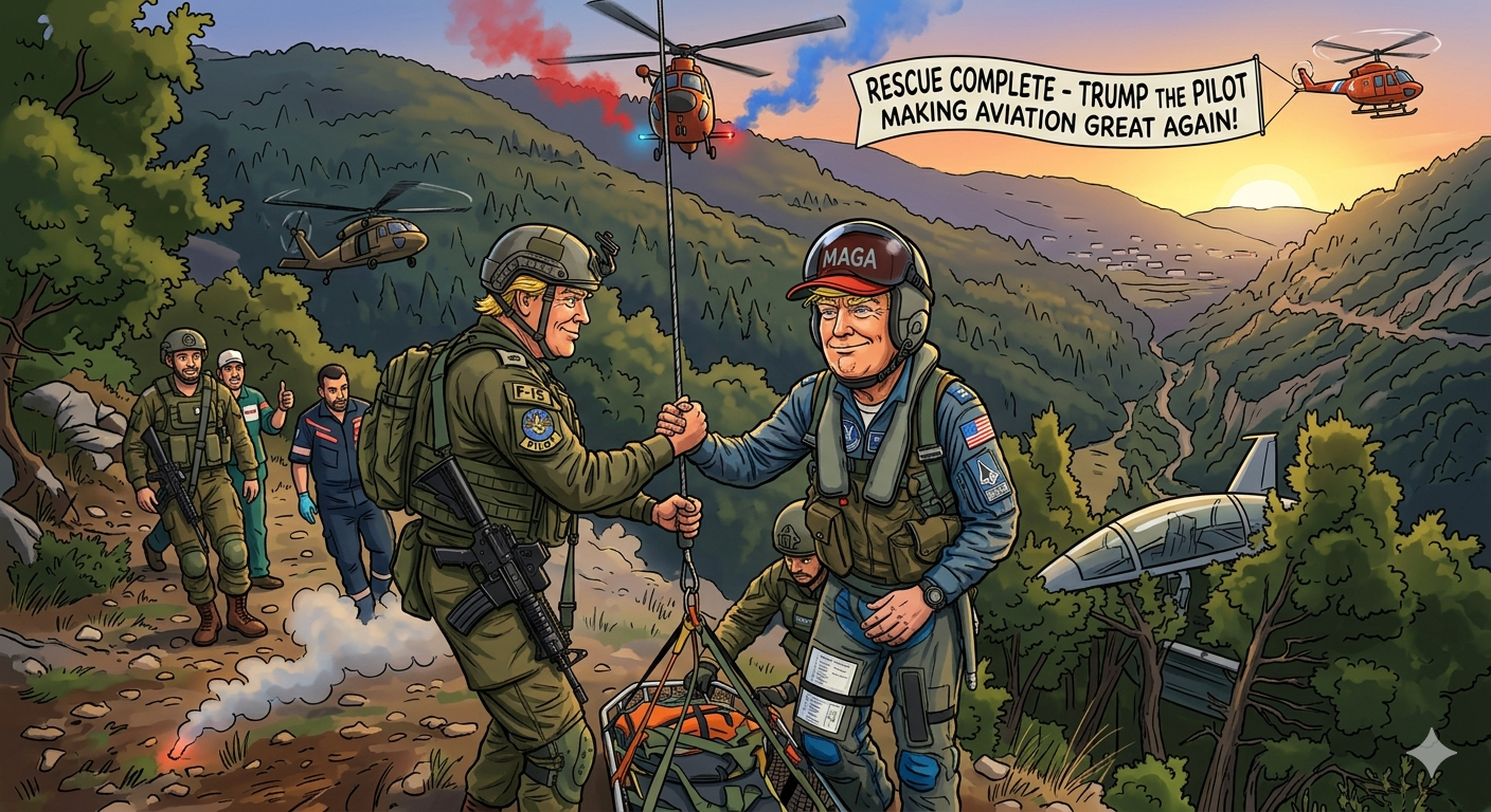 ¡Donald Trump Asegura haber rescatado al piloto del F-15 en Irán!