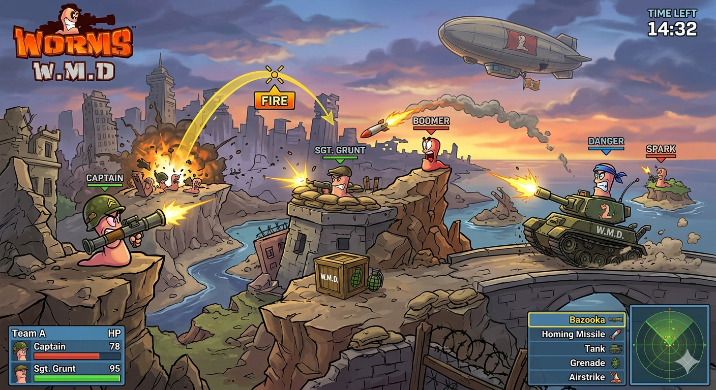 ¿Vale la pena jugar Worms W.M.D en pleno 2026?