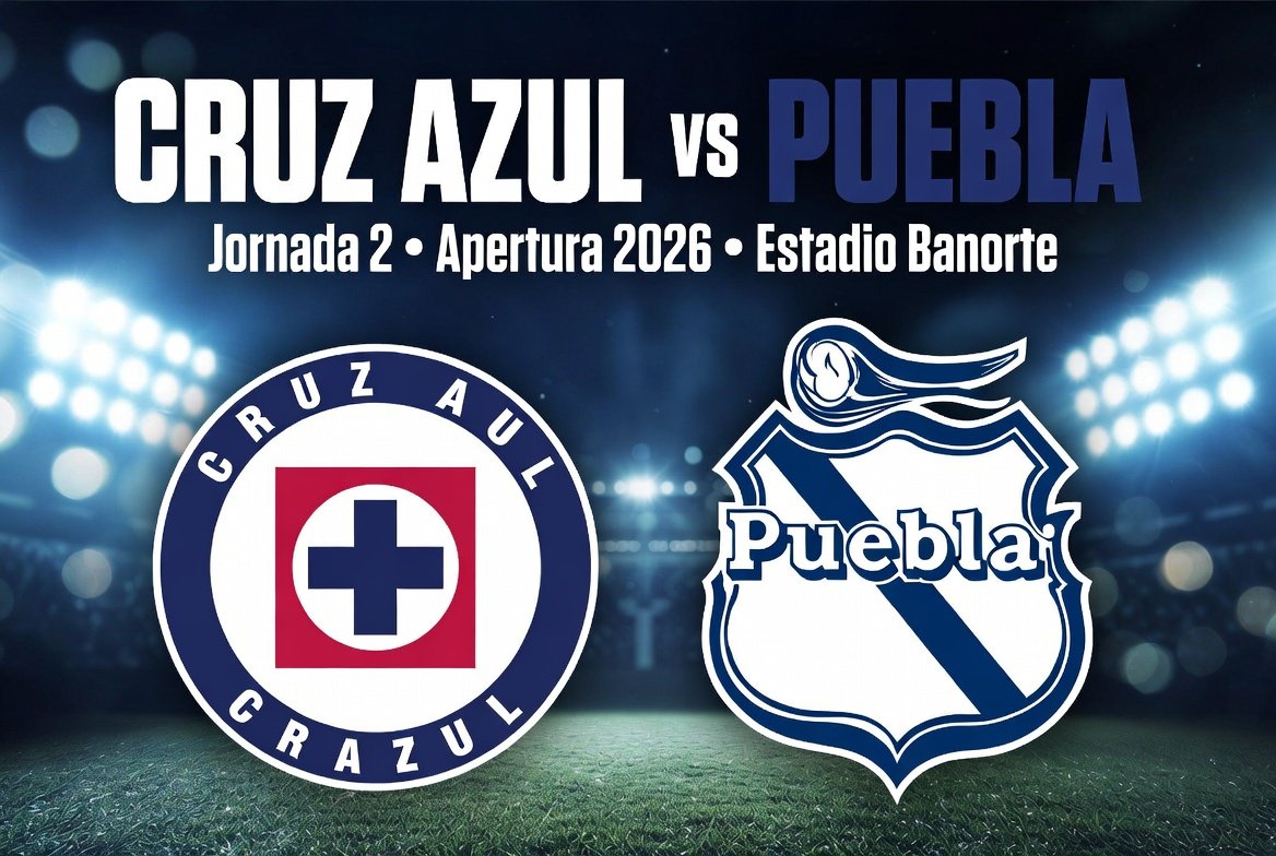 Cruz Azul vs Puebla EN VIVO: Horario, Transmisión y Dónde Seguir el Partido | Jornada 2 Apertura 2026